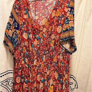 Great maxi dress for fall! Autumn colors